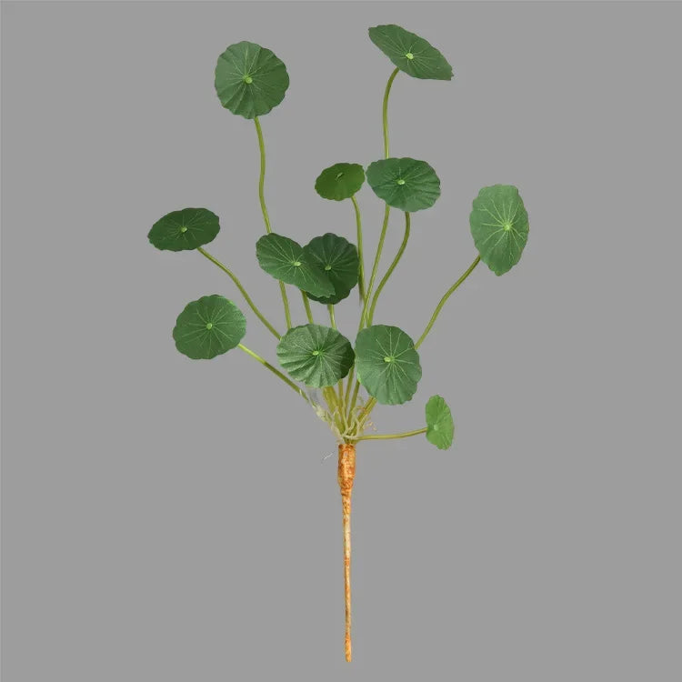 Artificial Lotus & Eucalyptus Plant – Real Touch Faux Plastic Tree with Copper Leaves for Home & Office Décor