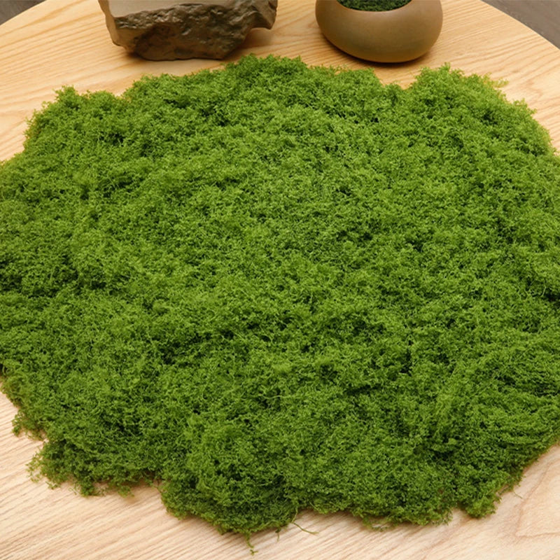 50g Artificial Moss Grass – Faux Preserved Green Moss for DIY Crafts, Home, Garden, & Mini Landscape Décor