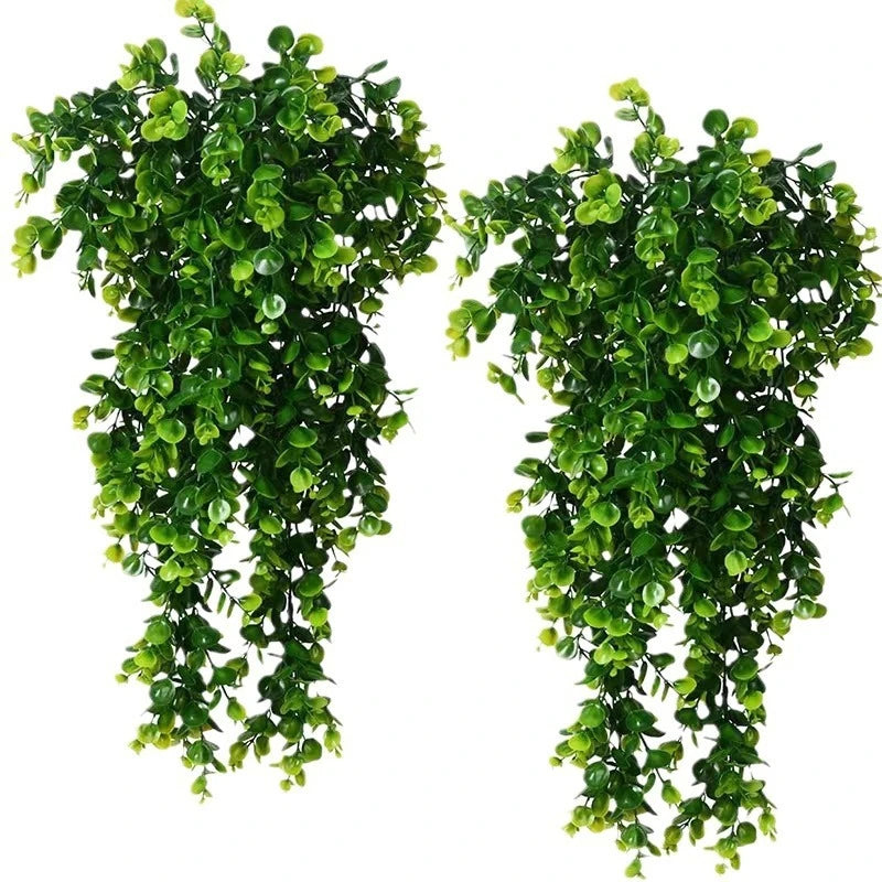 Artificial 5-Fork Eucalyptus Rattan Hanging Vine – Fake Greenery Plant for DIY Home & Outdoor Décor