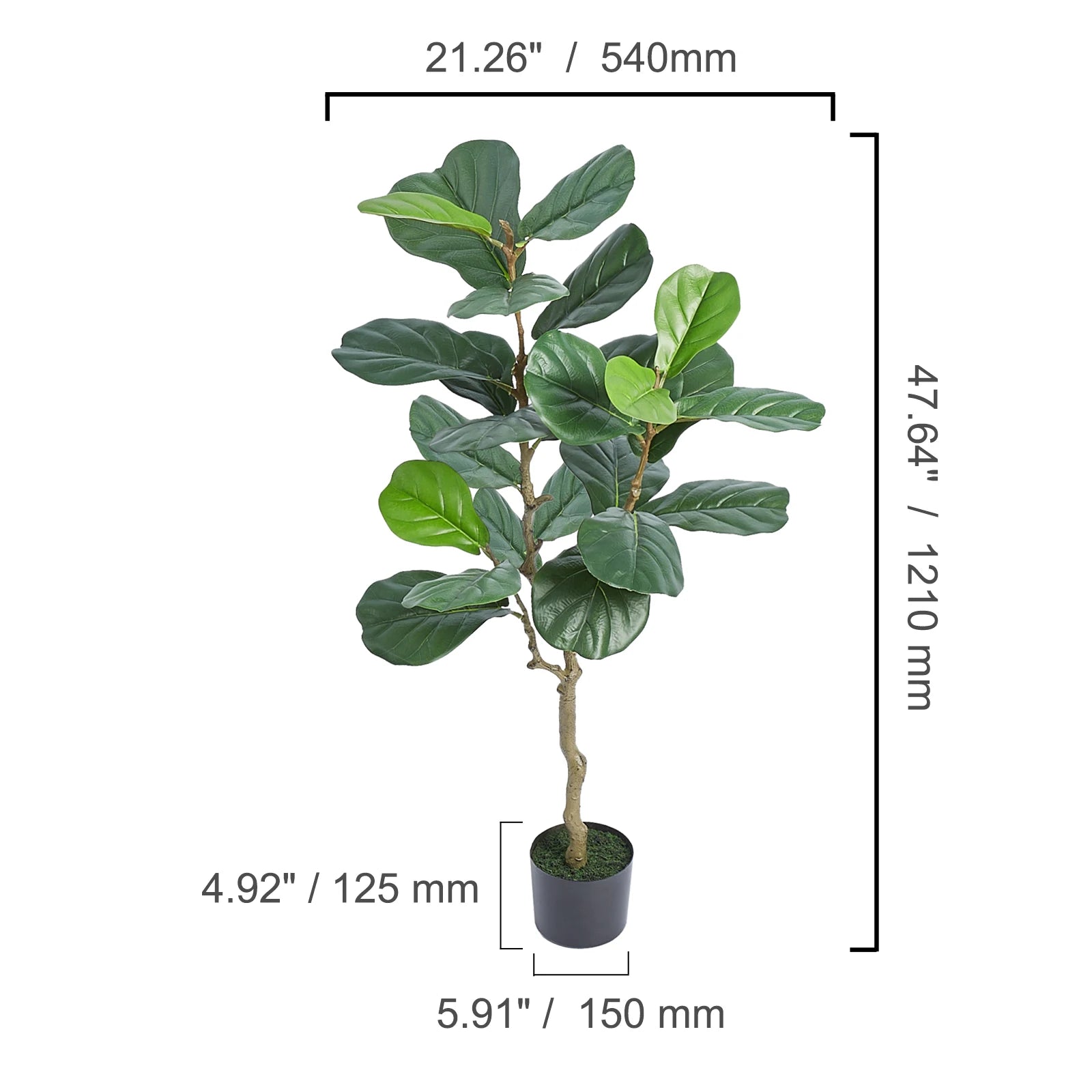 Artificial Olive Tree – 4/5/6 FT Tall Faux Plant for Low-Maintenance Home Décor