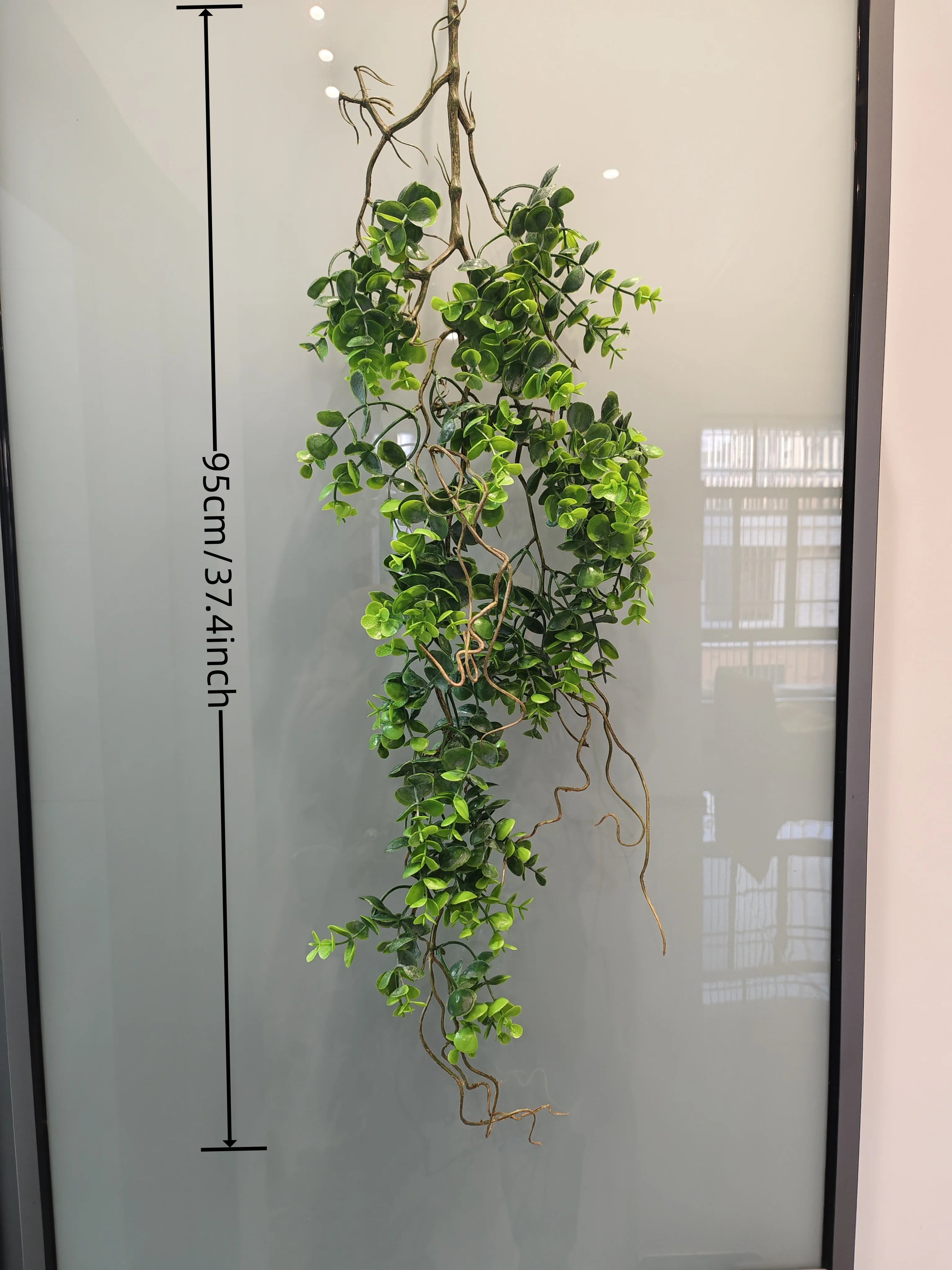 Artificial Hanging Ivy Vine – Green Rattan Grass Fake Plant for Home, Garden, Wedding & Wall Décor