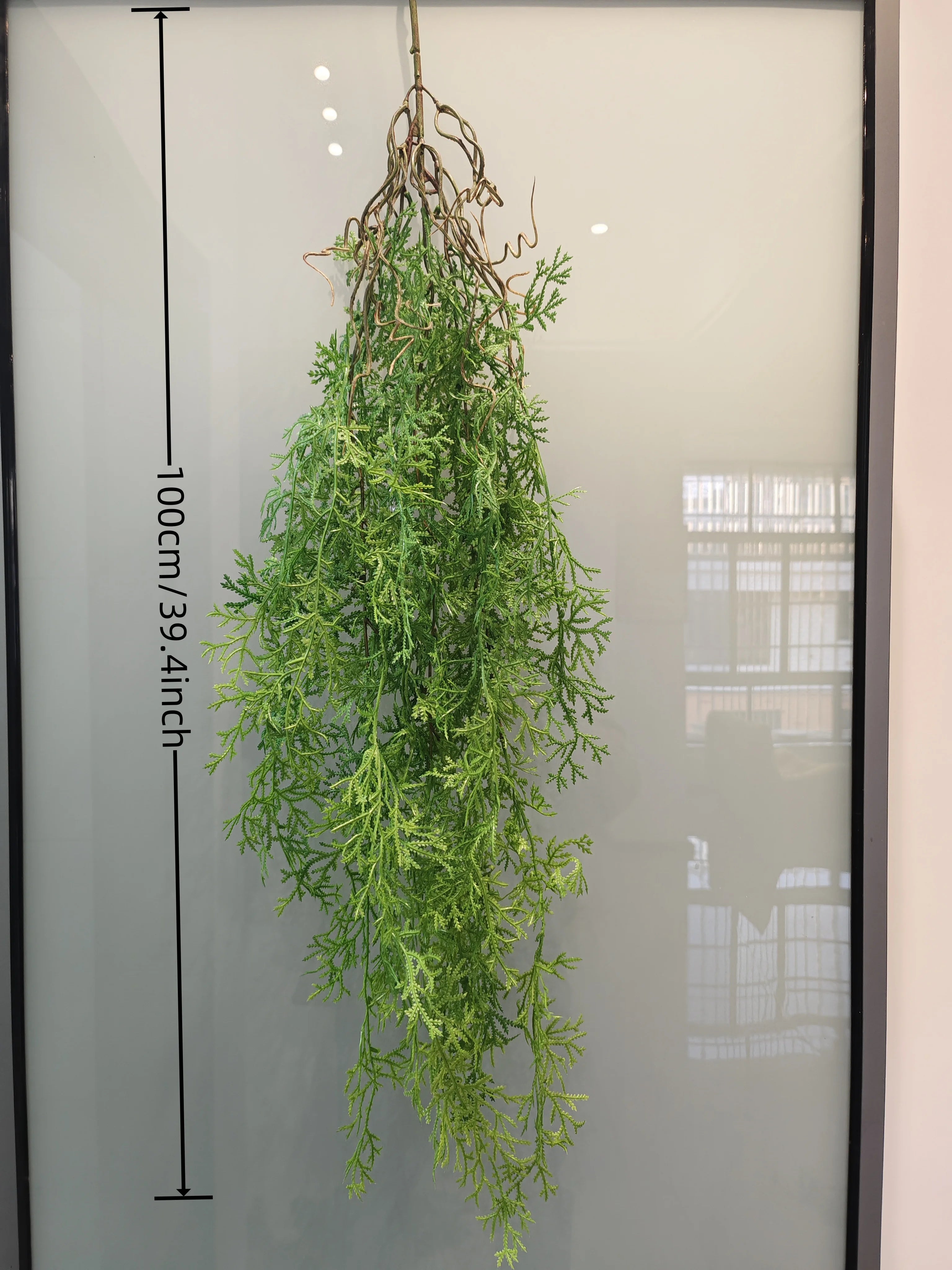 Artificial Hanging Ivy Vine – Green Rattan Grass Fake Plant for Home, Garden, Wedding & Wall Décor