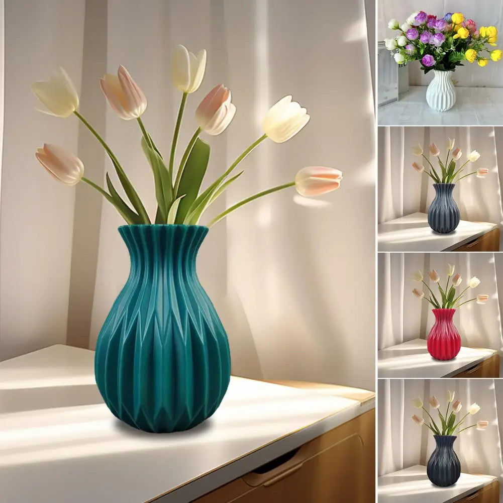 Elegant Decorative Flower Vase – Modern Plastic Vase for Home Decoration, Room Ornament & Wedding Décor