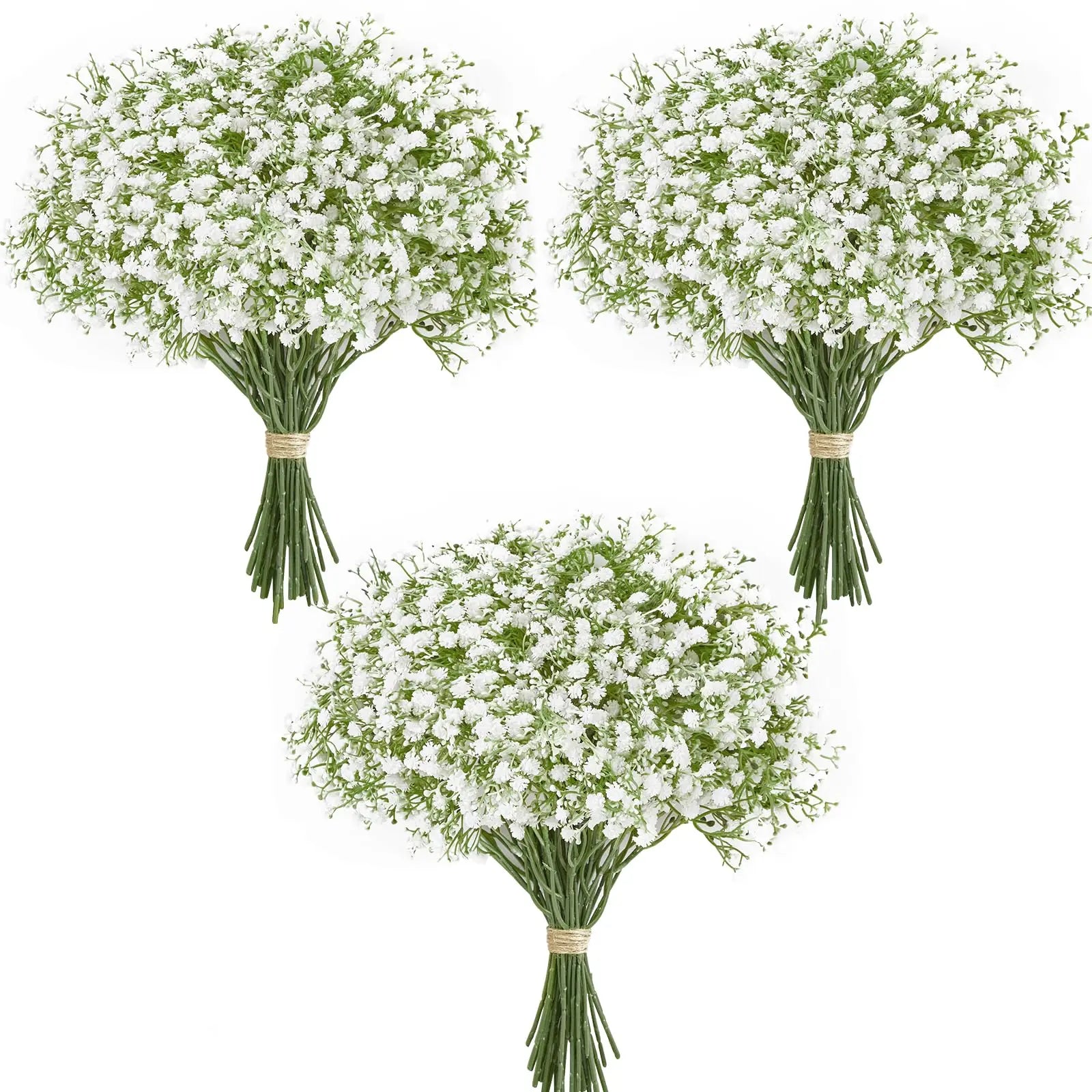 10/15pcs Artificial Baby’s Breath Flowers – Fake Gypsophila Stems for Wedding, Party, Home Décor & DIY Bouquets