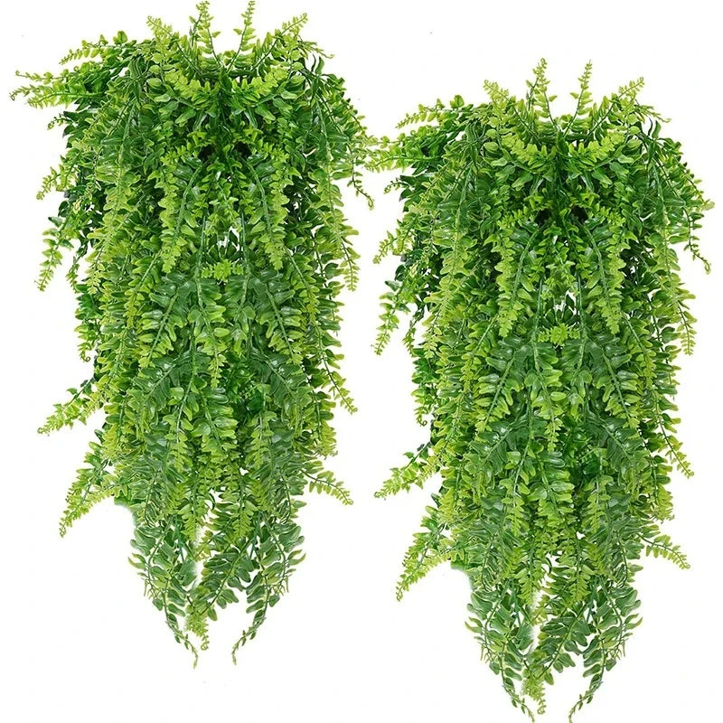 90cm Artificial Persian Fern Leaves – Hanging Vine Plants for Home, Wedding, Christmas & Wall Décor