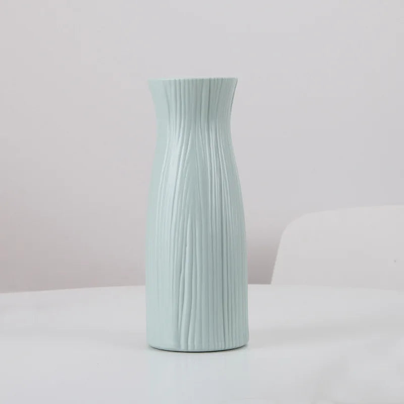 Morandi Plastic Origami Vase – Modern Decorative Vases for Flower Arrangements & Living Room Home Décor