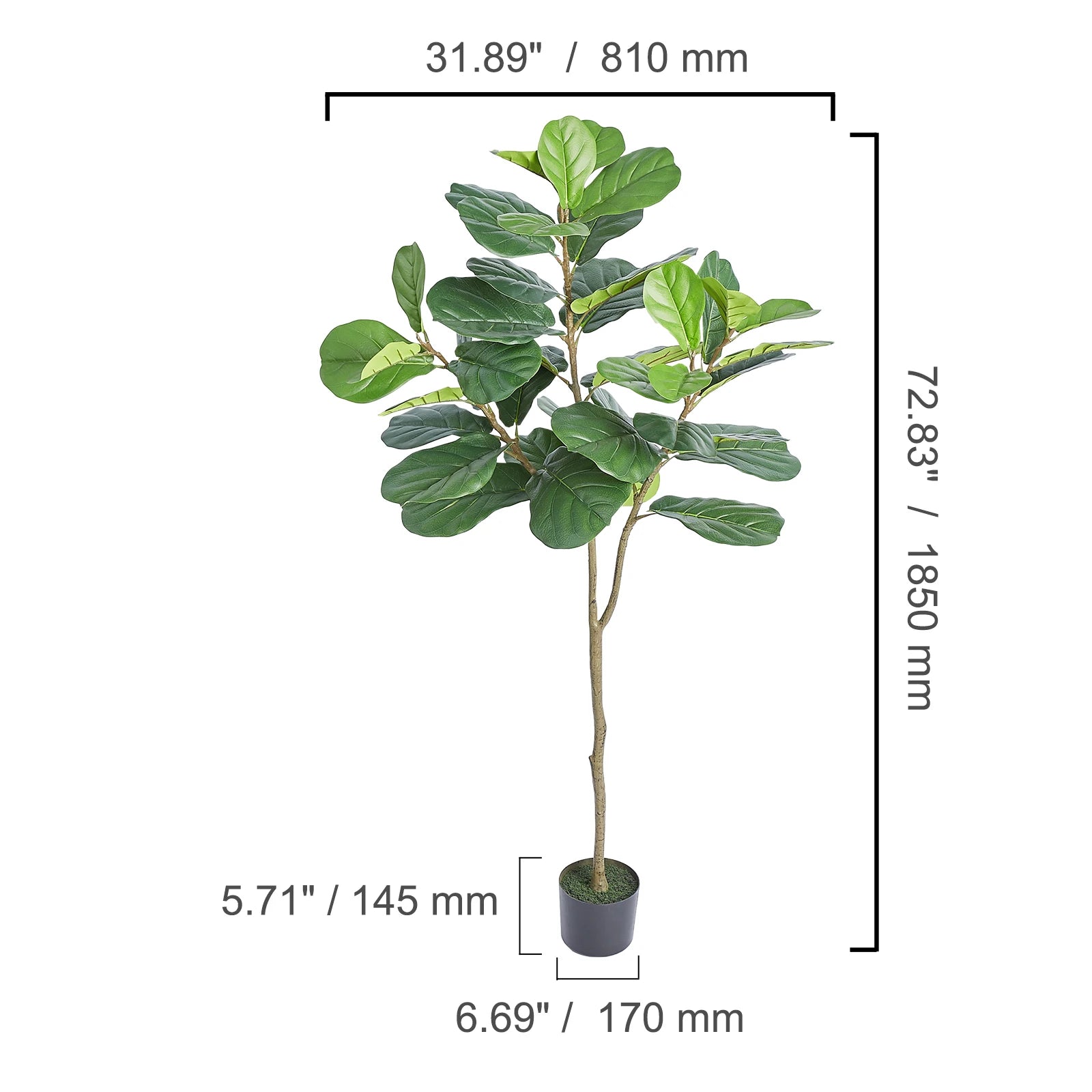 Artificial Olive Tree – 4/5/6 FT Tall Faux Plant for Low-Maintenance Home Décor