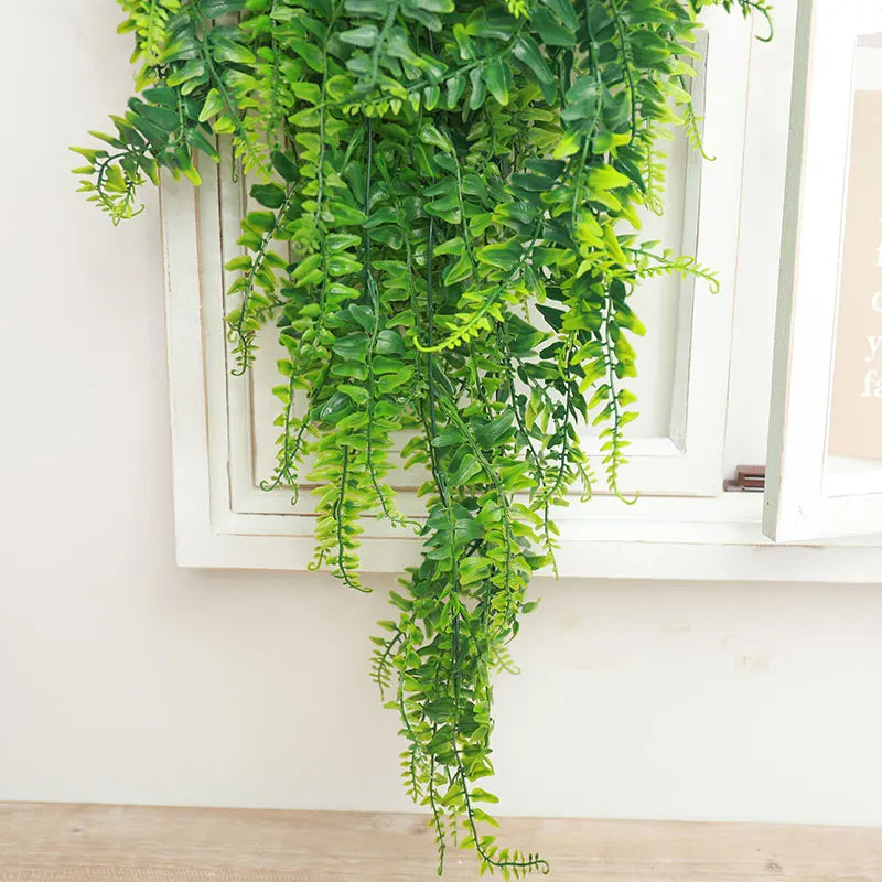 90cm Artificial Persian Fern Leaves – Hanging Vine Plants for Home, Wedding, Christmas & Wall Décor