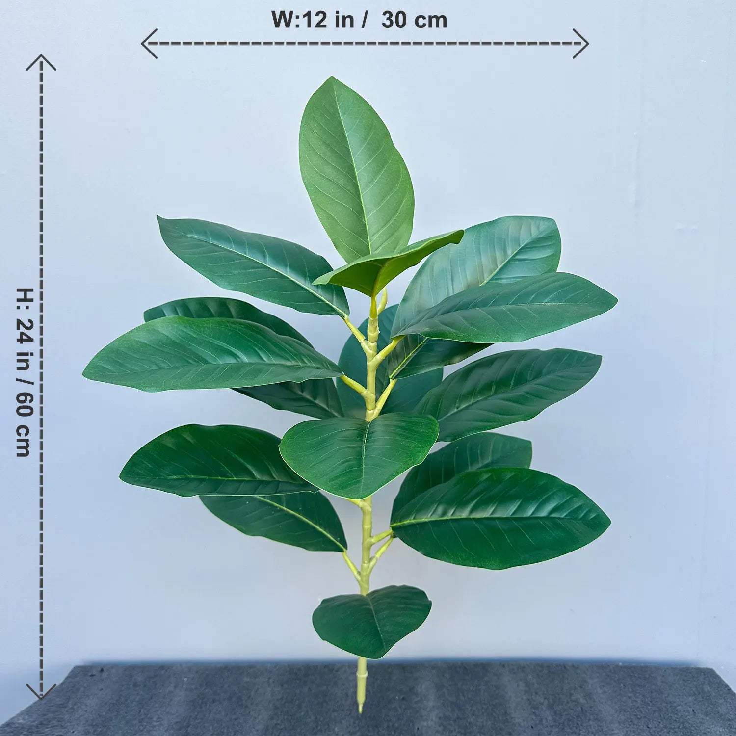 70/135cm Artificial Ficus Tree – Large Faux Banyan Rubber Plant with Plastic Leaves for Home & Garden Décor