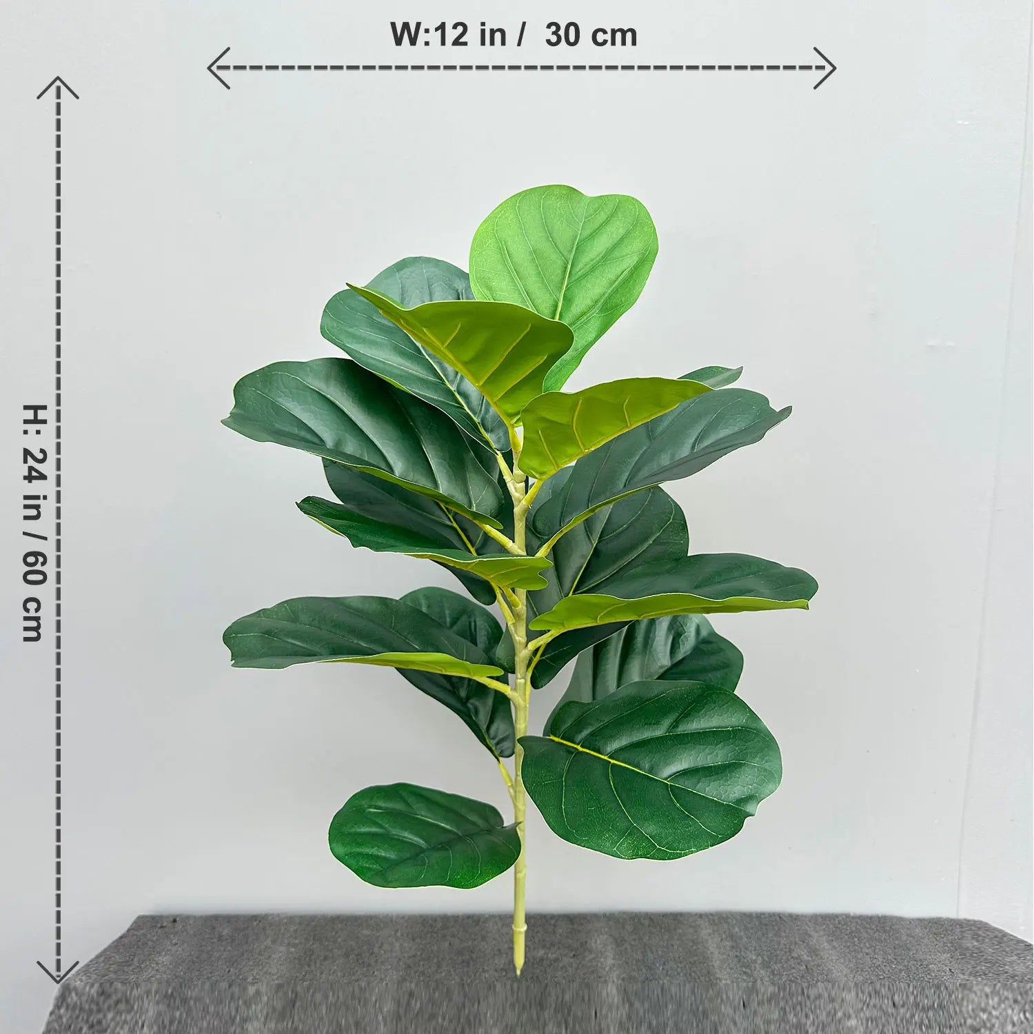 70/135cm Artificial Ficus Tree – Large Faux Banyan Rubber Plant with Plastic Leaves for Home & Garden Décor