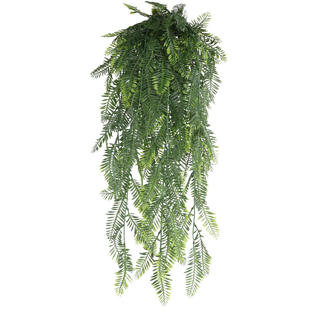 90cm Artificial Persian Fern Vine – Hanging Faux Plant with Plastic Leaves for Home, Wedding, Party & Wall Décor