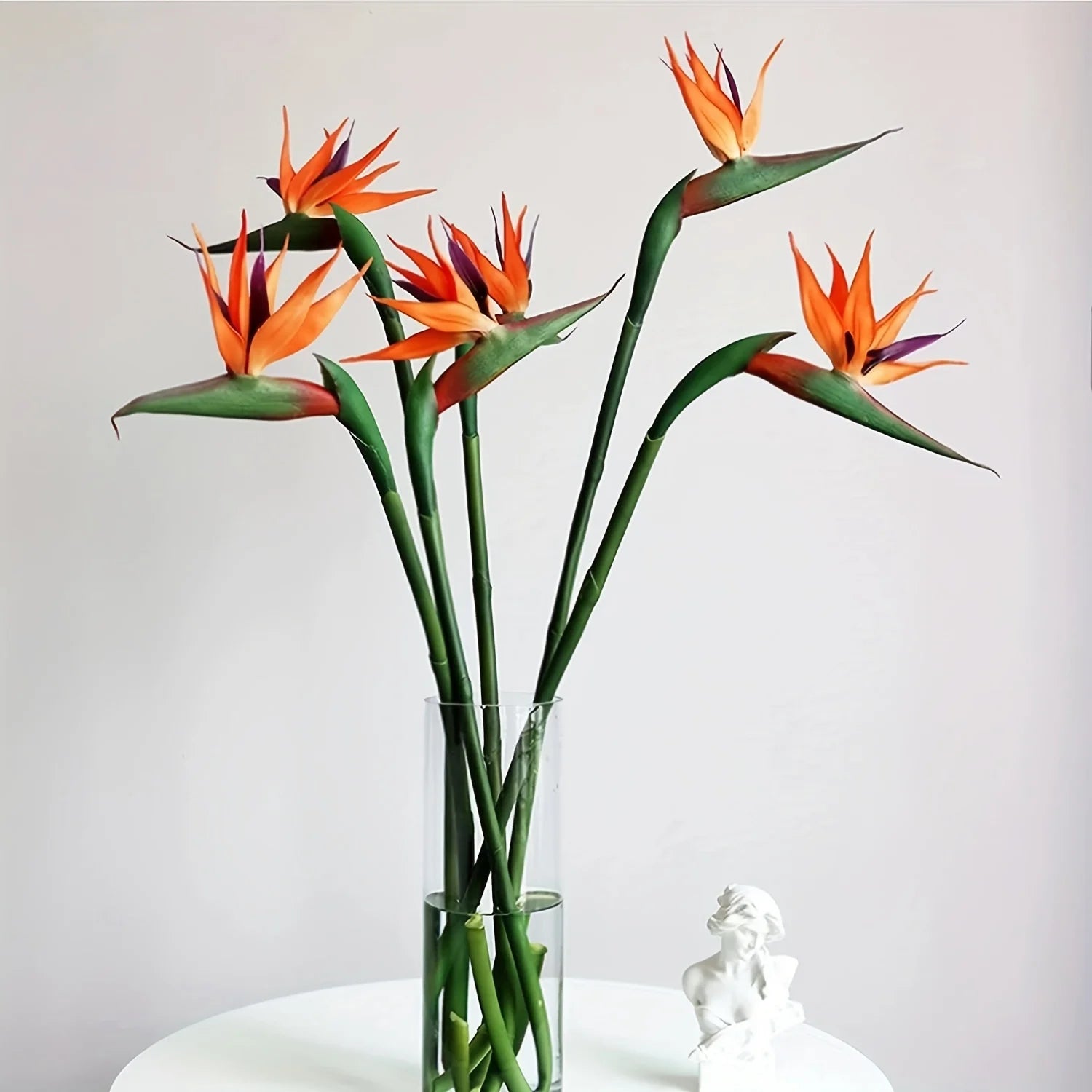 3Pcs Artificial Bird of Paradise Flowers – Faux Strelitzia Heaven Bird Silk Plants for Home, Office, Wedding, and Table Décor