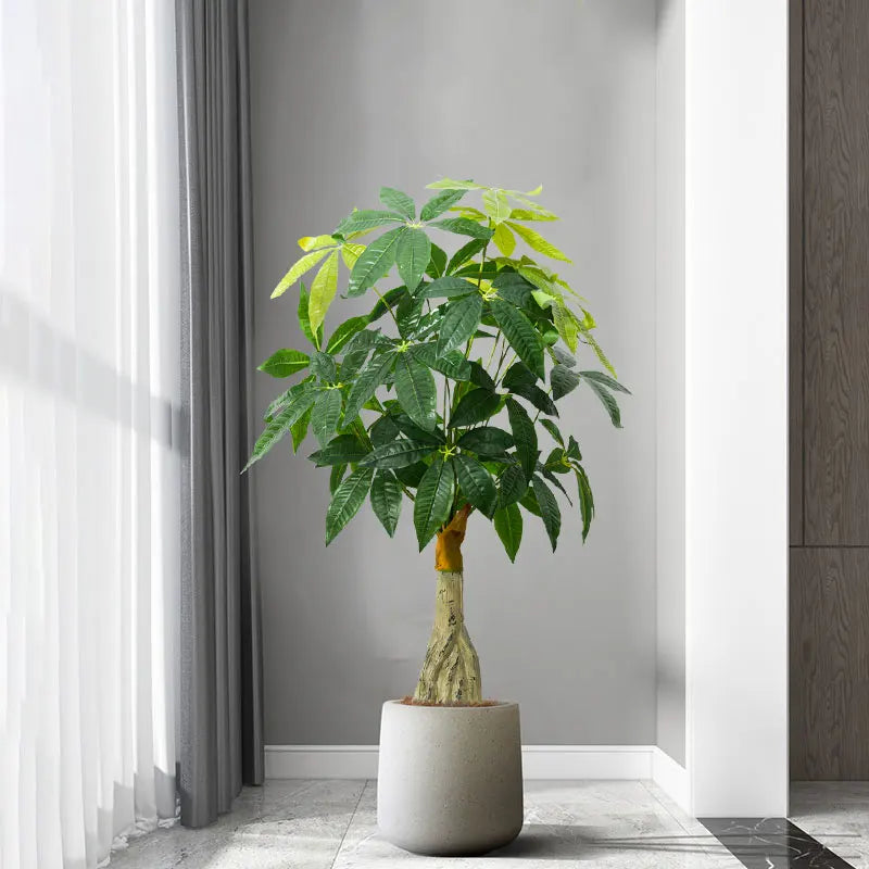 95cm Large Artificial Monstera Tree – Tropical Fake Palm Leaves Plant for Home, Garden & Outdoor Décor