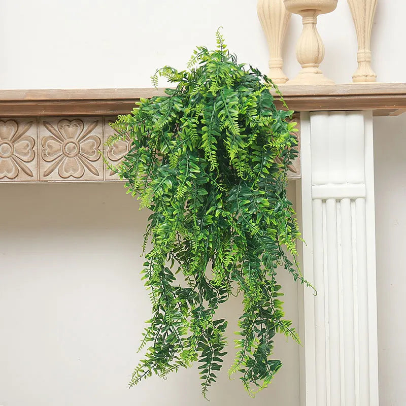 90cm Artificial Persian Fern Leaves – Hanging Vine Plants for Home, Wedding, Christmas & Wall Décor