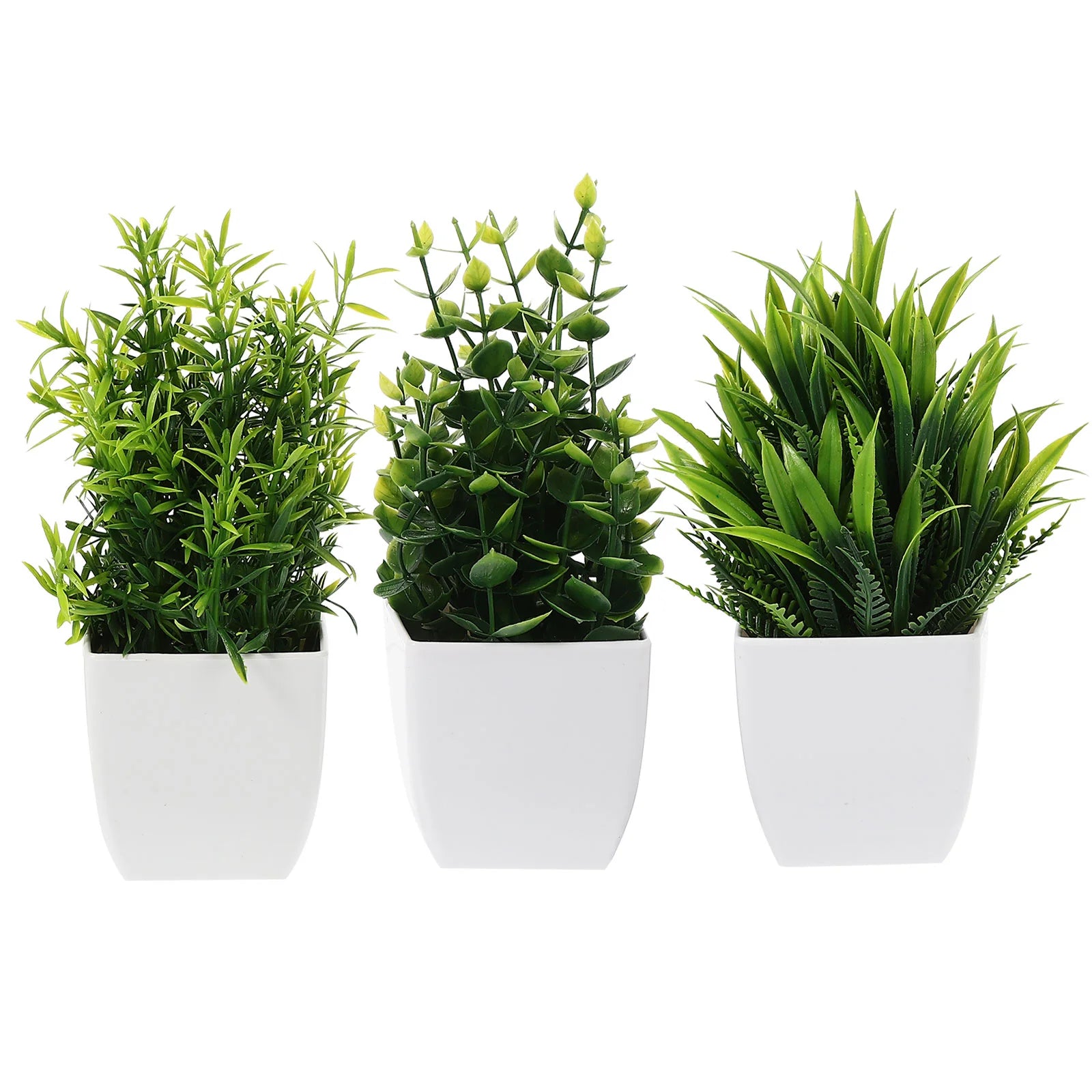 3pcs Faux Potted Plants – Artificial Bonsai Decoration for Home, Office, and Indoor Décor, Mixed Styles